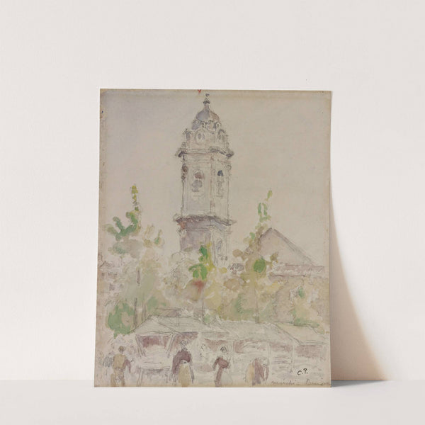 Marché (circa 1894) by Camille Pissarro