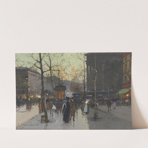 Marché de Fleurs, la Madeleine by Eugène Galien-Laloue