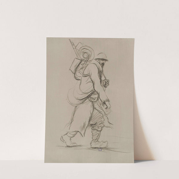 Marche d’un poilu (1915-1916) by Georges Goursat (Sem)