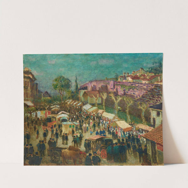 Marché En Navarre by Darío de Regoyos