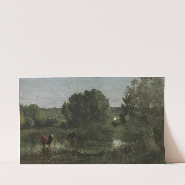 Marcoussis, La Mare Aux Vaches by Jean-Baptiste-Camille Corot