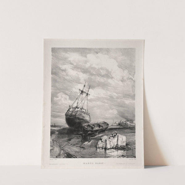Marée basse (1833) by Eugène Isabey