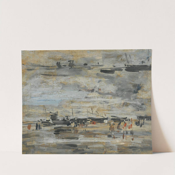 Marée Basse (Étude) (circa 1888-1895) by Eugène Boudin