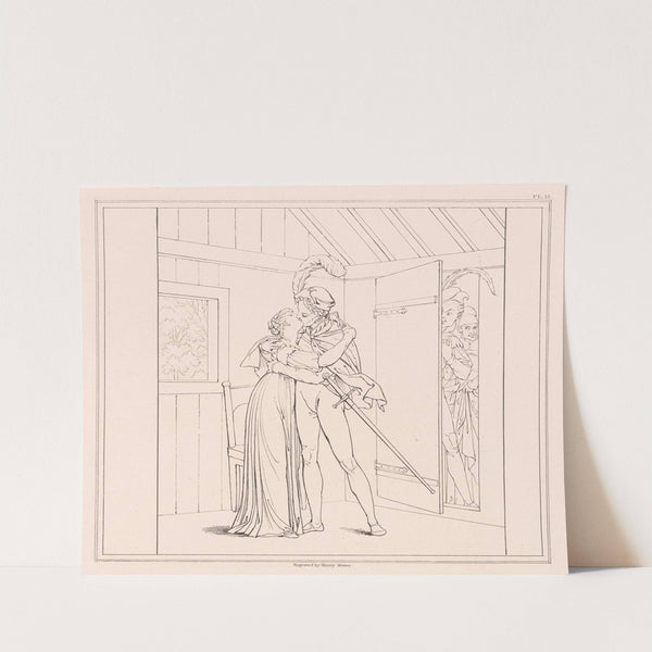 Margaret meets Faust in the summer house (1843) by Moritz Retzsch