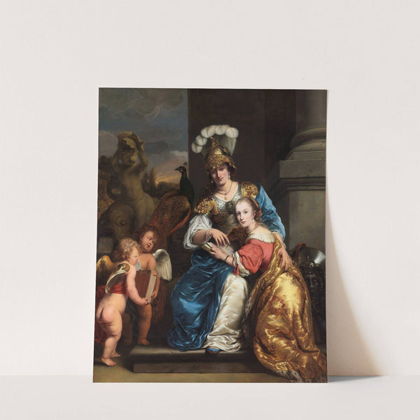 Margarita Trip As Minerva, Instructing Her Sister Anna Maria Trip (1663) by Ferdinand Bol