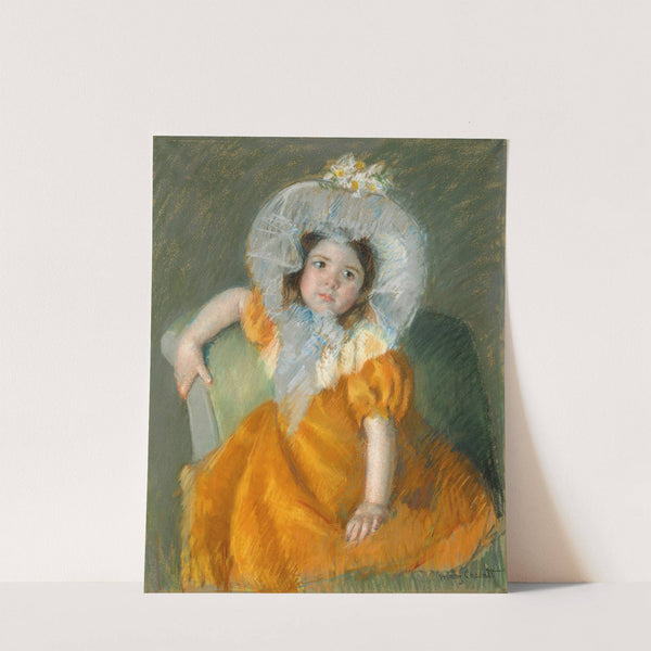 Margot in Orange Dress (1902) by Mary Cassatt