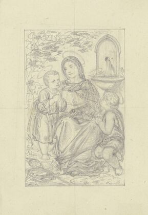 Maria, das Jesuskind und den Johannesknaben unterrichtend