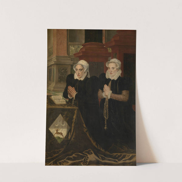 Maria de Deckere, Second Wife of Gillis de Smidt, and Béatrix, one of their Daughters by Adriaen Thomasz. Key