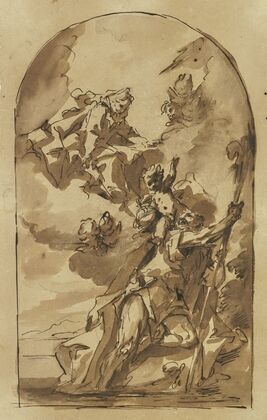 Maria erscheint dem Heiligen Christophorus