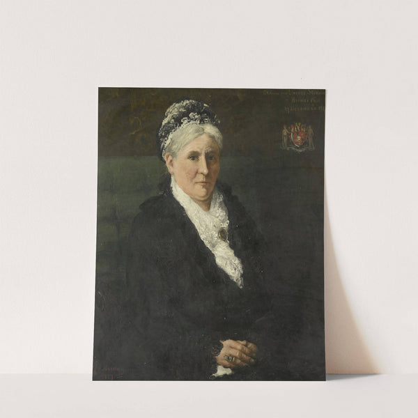 Maria Hermina Heemskerk (1827-1908). Echtgenote van Menno David Graaf van Limburg Stirum by Hendrik Willem Mesdag
