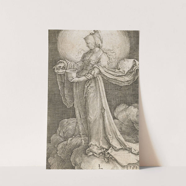 Maria Magdalena auf den Wolken by Lucas Van Leyden