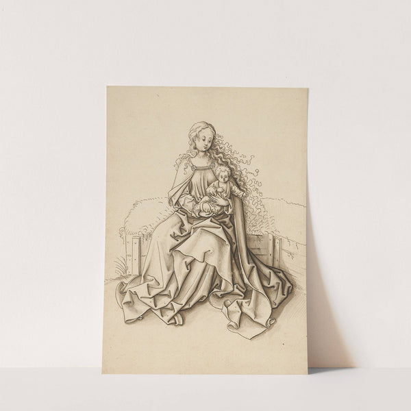 Maria mit dem Kind auf der Rasenbank by Jörg Schweiger