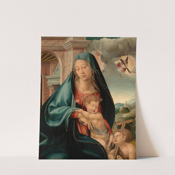 Maria mit dem Kind und dem Johannesknaben by Jörg Breu The Elder