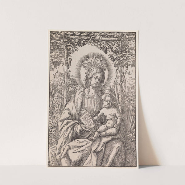 Maria mit Kind in der Weinlaube by Hans Burgkmair The Elder