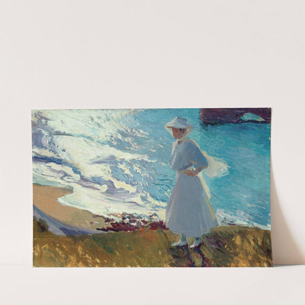 María on the Beach at Biarritz or Contre-jour by Joaquín Sorolla