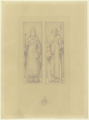 Maria und Joseph, ganze Figuren nebeneinander