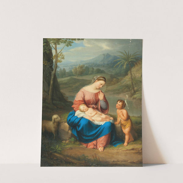 Maria with Jesus and John by Anonymous
