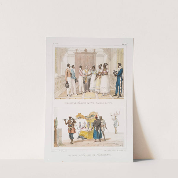 Mariage de nègres d'une maison riche; Convoi funèbre de négrillons by Jean Baptiste Debret