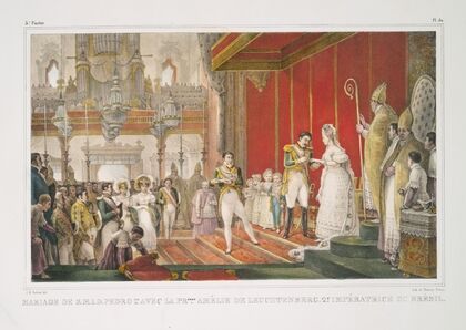 Mariage de S.M.I.D. Pedro I-er avec la princesse Amélie de Leuchtenberg, 2-e Impératrice du Brésil. — size preview