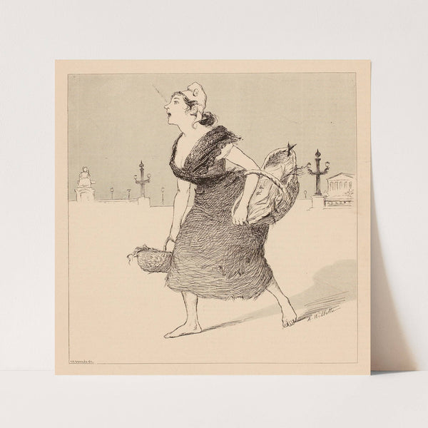 Marianne -Il arrive il arrive by Adolphe Léon Willette