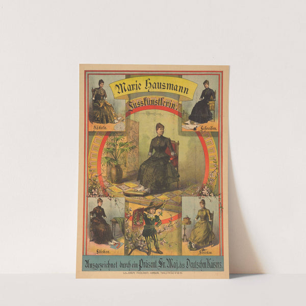 Marie Hausmann. Fusskünstlerin (1888) by Adolf Friedländer Lith.