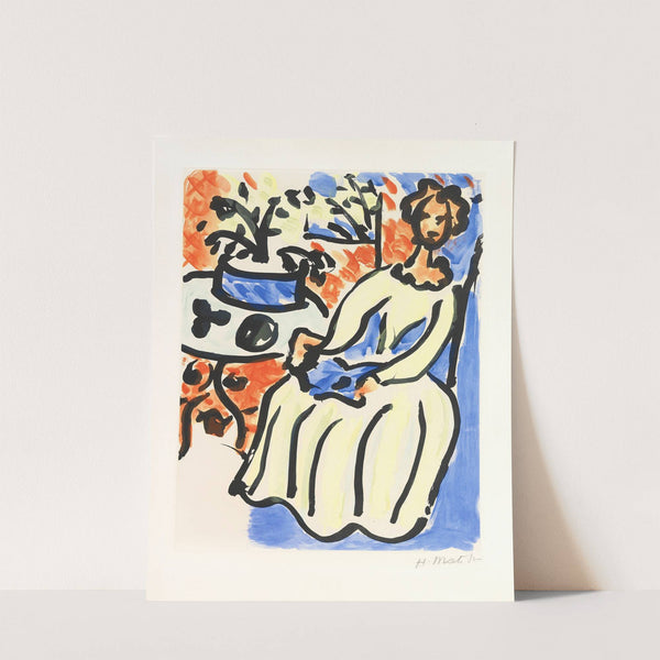 Marie-José en robe jaune (1950) by Henri Matisse