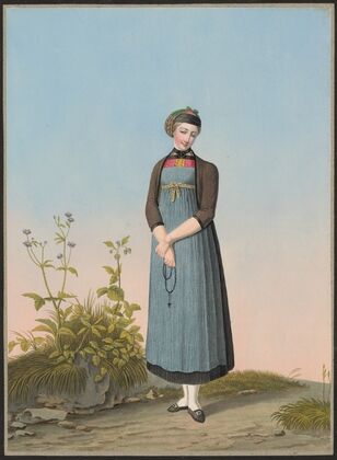Marie Schroeter, Fille du Préposé du Village de Mariahilf au Canton de Fribourg (1825-1830) — size preview