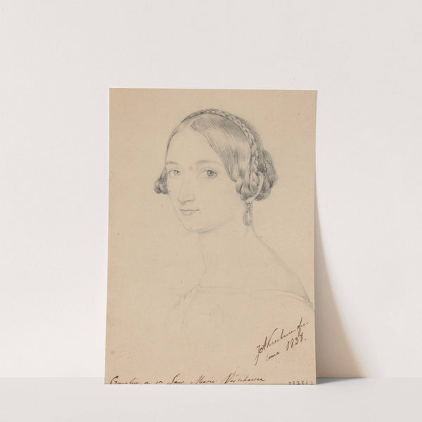 Marie Verschaeren, Sister of the Artist (1838) by Jean Antoine Verschaeren