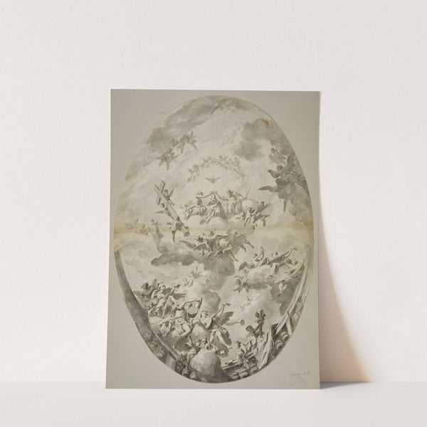 Marienkrönung mit musizierenden Engeln by Gaspare Diziani