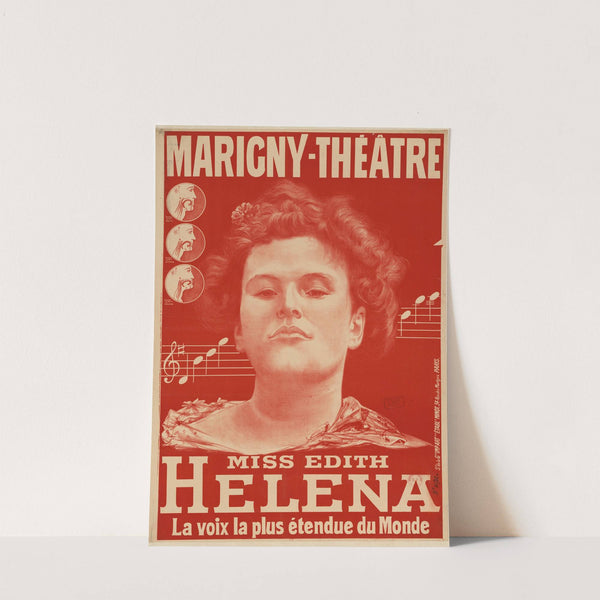 Marigny-Théatre. Miss Edith Helena, la voix la plus étendue du monde (1904) by Etablissements Minot