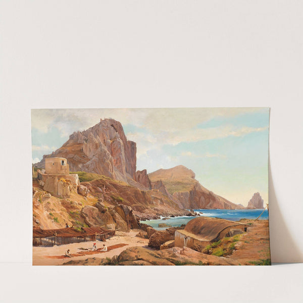 Marina Piccola, Capri by Louis Gurlitt