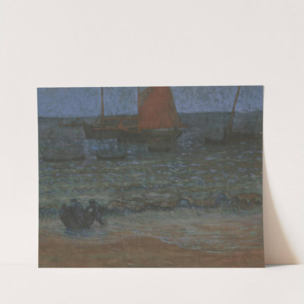 Marine Au Crépuscule by Émile Jourdan