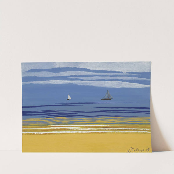 Marine avec bateaux à voiles by Léon Spilliaert