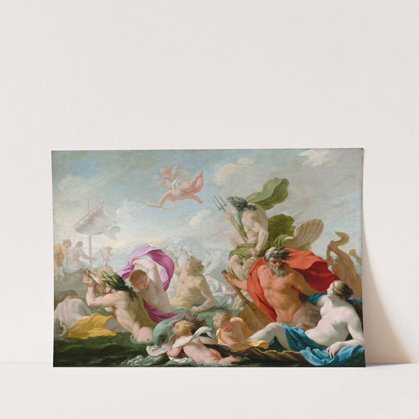 Marine Gods Paying Homage To Love by Eustache Le Sueur