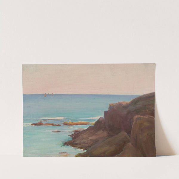 Marine landscape with three small boats (circa 1903) by Władysław Ślewiński