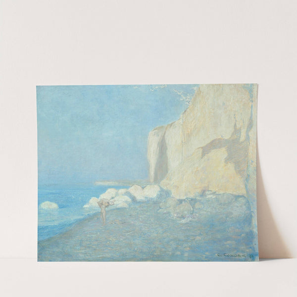 Marine Mer, bleue et falaise (1893) by Charles Conder