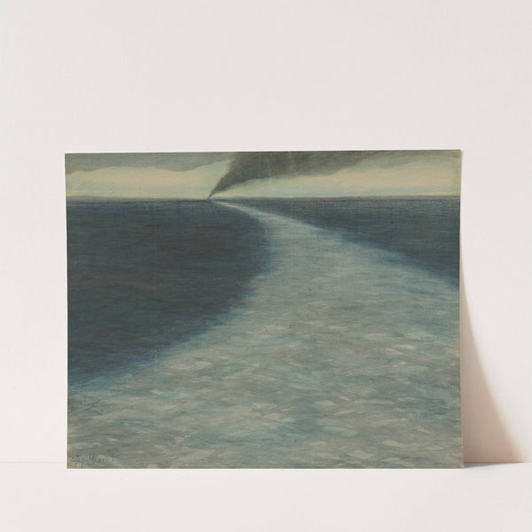 Marine met kielzog by Léon Spilliaert