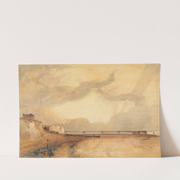 Marine Pier, Brighton (Sunset) by Copley Fielding