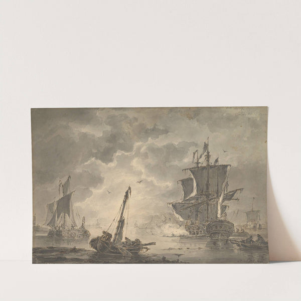 Marine, the Cannon Shot by Johannes Christiaan Schotel