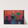 Marionette Theater - in the foreground Jawlensky and Marianne von Werefkin by Marianne von Werefkin