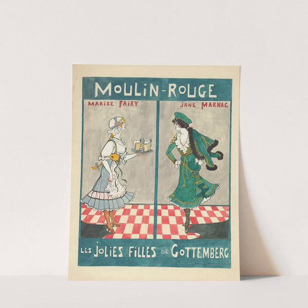 Marise Fairy et Jane Marnac dans ‘Les jolies filles de Gottenberg’ de Georges Grossmith et Berman (1912) by Yves Marevéry