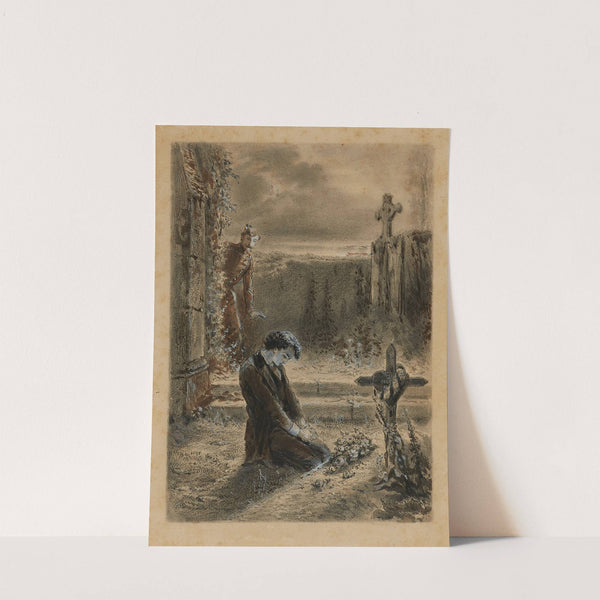 Marius au cimetière Quelque cotillon (1865) by Alphonse Marie De Neuville