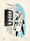 Marjo bij een loket met gebak (1946)