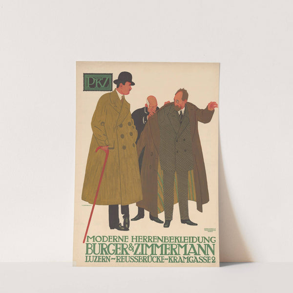 Marke PKZ – Moderne Herrenbekleidung – Burger & Zimmermann (1911) by Emil Cardinaux