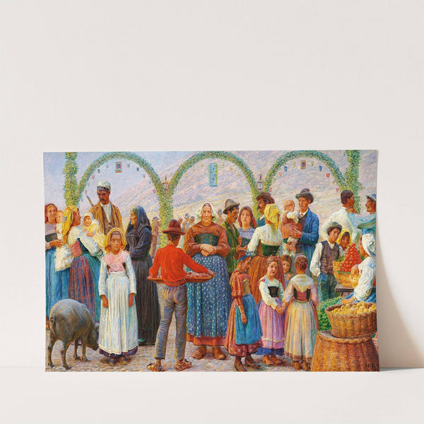 Marked i Civita d’Antino (1893) by Kristian Zahrtmann