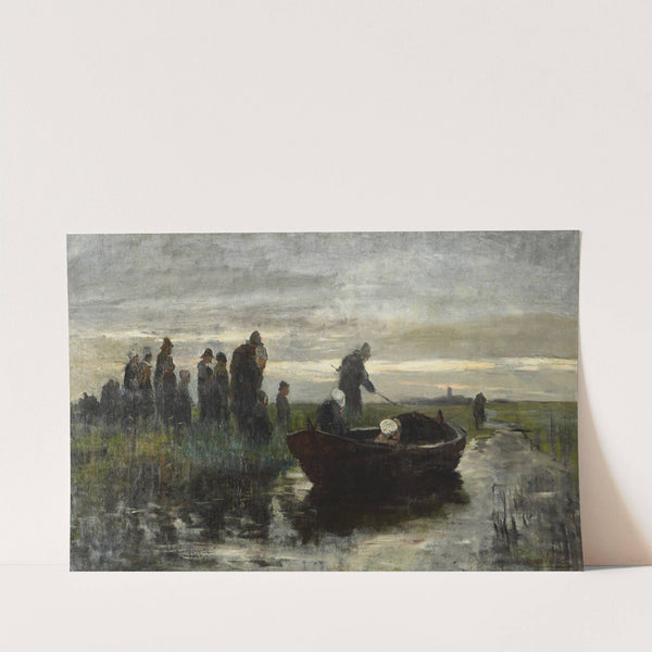 Marken funeral barge by Petrus van der Velden