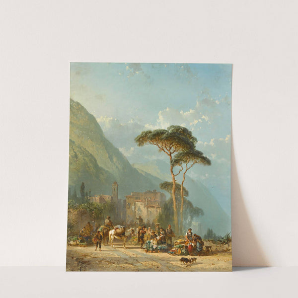 Market day, Cannobio by Alfred Eduard Agenor de Bylandt