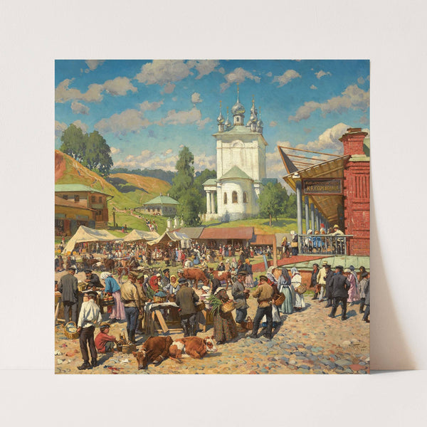 Market Day In Plyos by Alexander Vladimirovich Makovsky