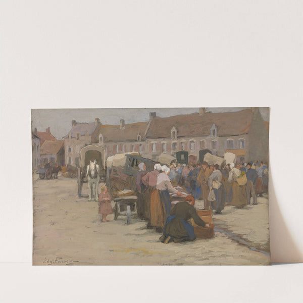 Market in Etaples by Edgard Farasyn