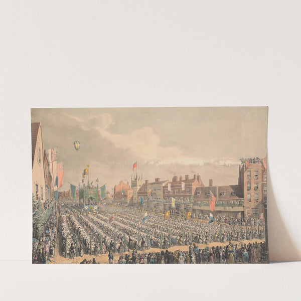 Market Place, Wisbech Isle of Ely, Cambridgeshire…, June 28, 1838 (1838) by George Johann Scharf